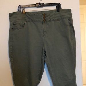 Army Green Skinny Jeans